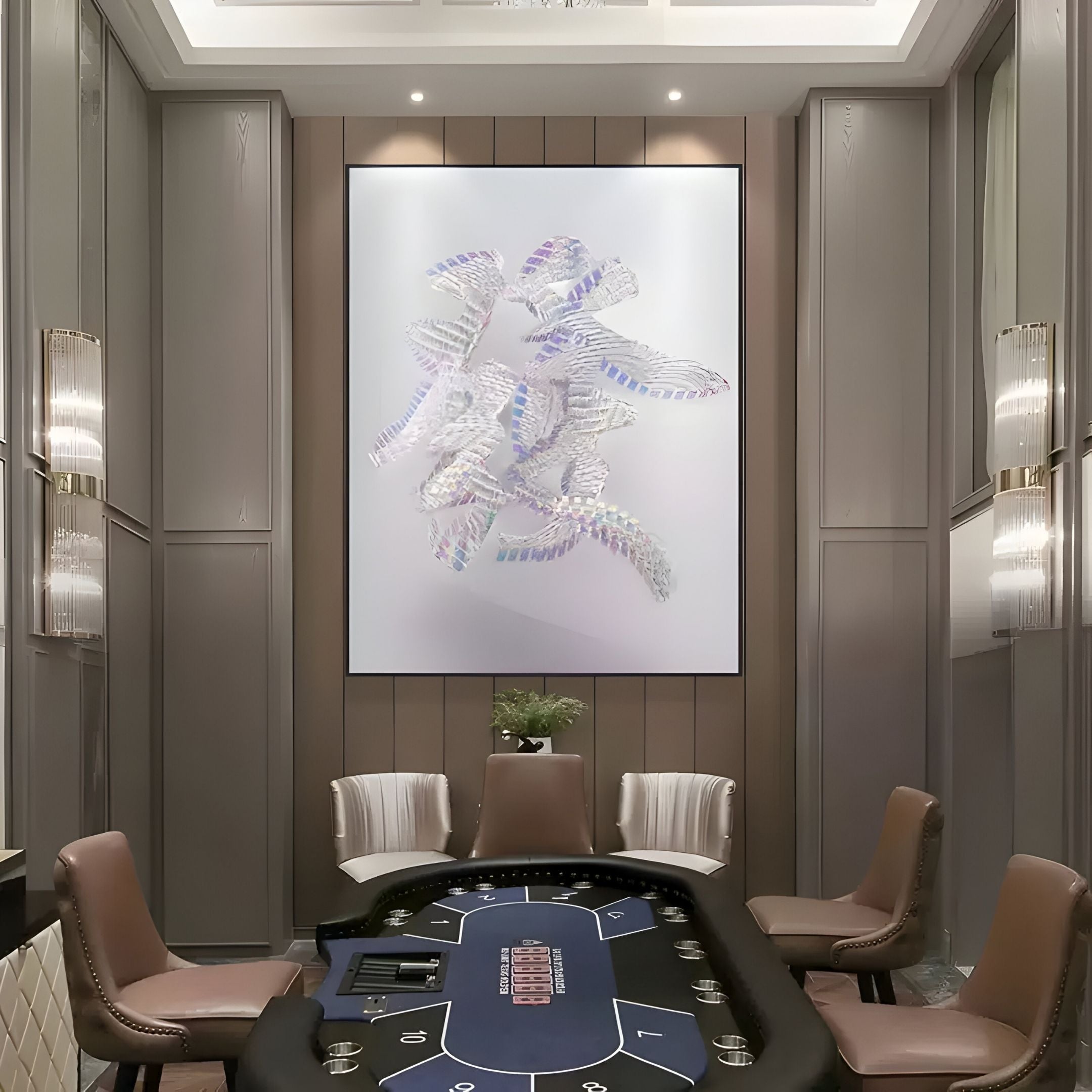Holoira Bloom Form II Iridescent Ripple Acrylic 3D Wall Art