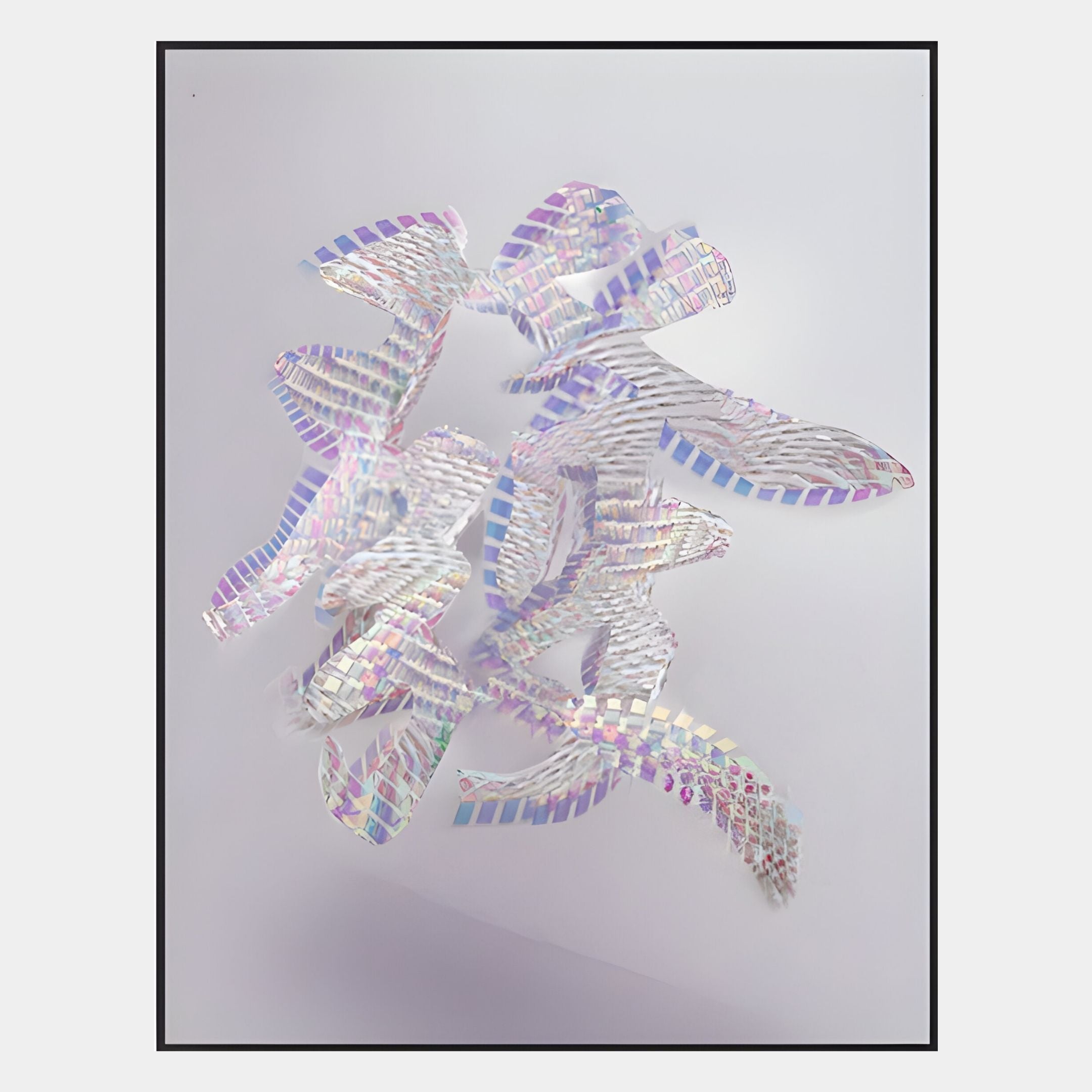 Holoira Bloom Form II Iridescent Ripple Acrylic 3D Wall Art