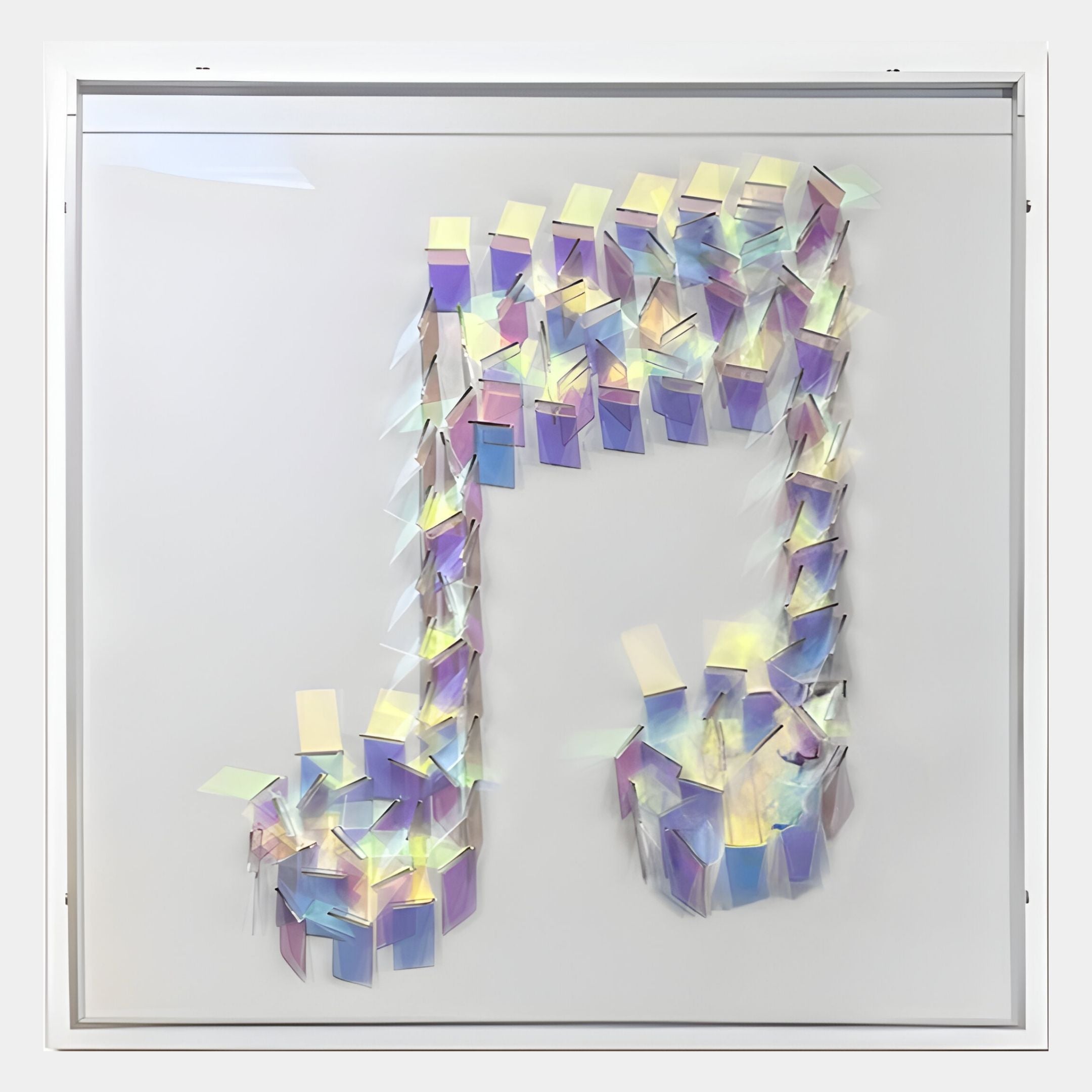 Holoira Music Note Iridescent Ripple Acrylic 3D Wall Art