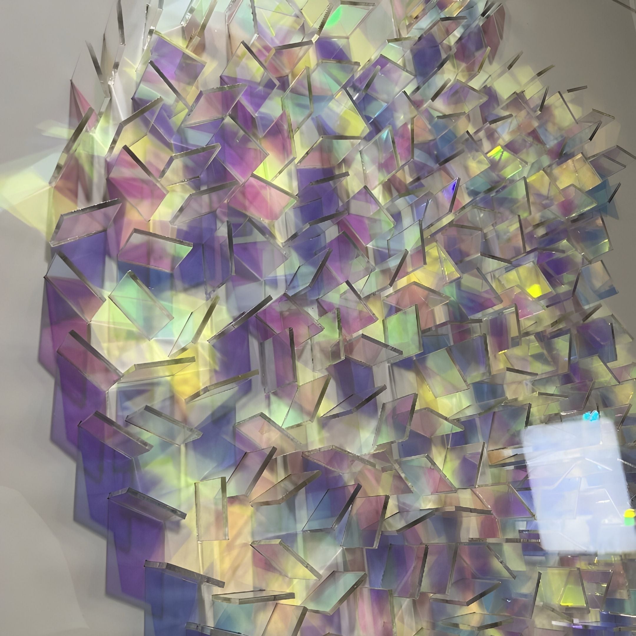 Holoira Apple Form Iridescent Ripple Acrylic 3D Wall Art