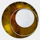Solara Amber White Disc & Metal Ring 3D Wall Art