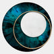 Solara Emerald White Disc & Metal Ring 3D Wall Art
