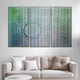 Cirquora Green Gradient Ripple Triptych Acrylic 3D Wall Art