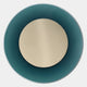 Coreva Teal Acrylic & Gold Mirror Round 3D Wall Art