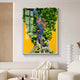 Truvira Evening Stroll City Scene Moss Framed 3D Wall Art