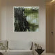 Miravax Olive Ripple Grid Acrylic 3D Wall Art