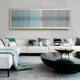 Straviu Blue Flow Stripe Acrylic 3D Wall Art