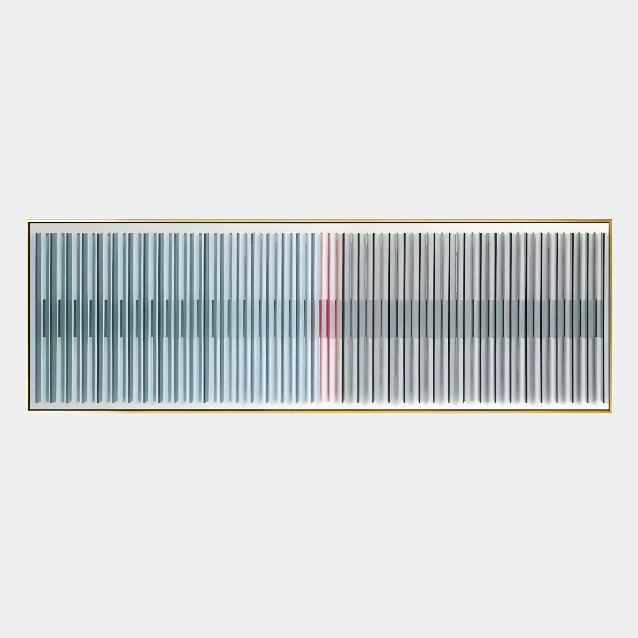 Straviu Blue Flow Stripe Acrylic 3D Wall Art