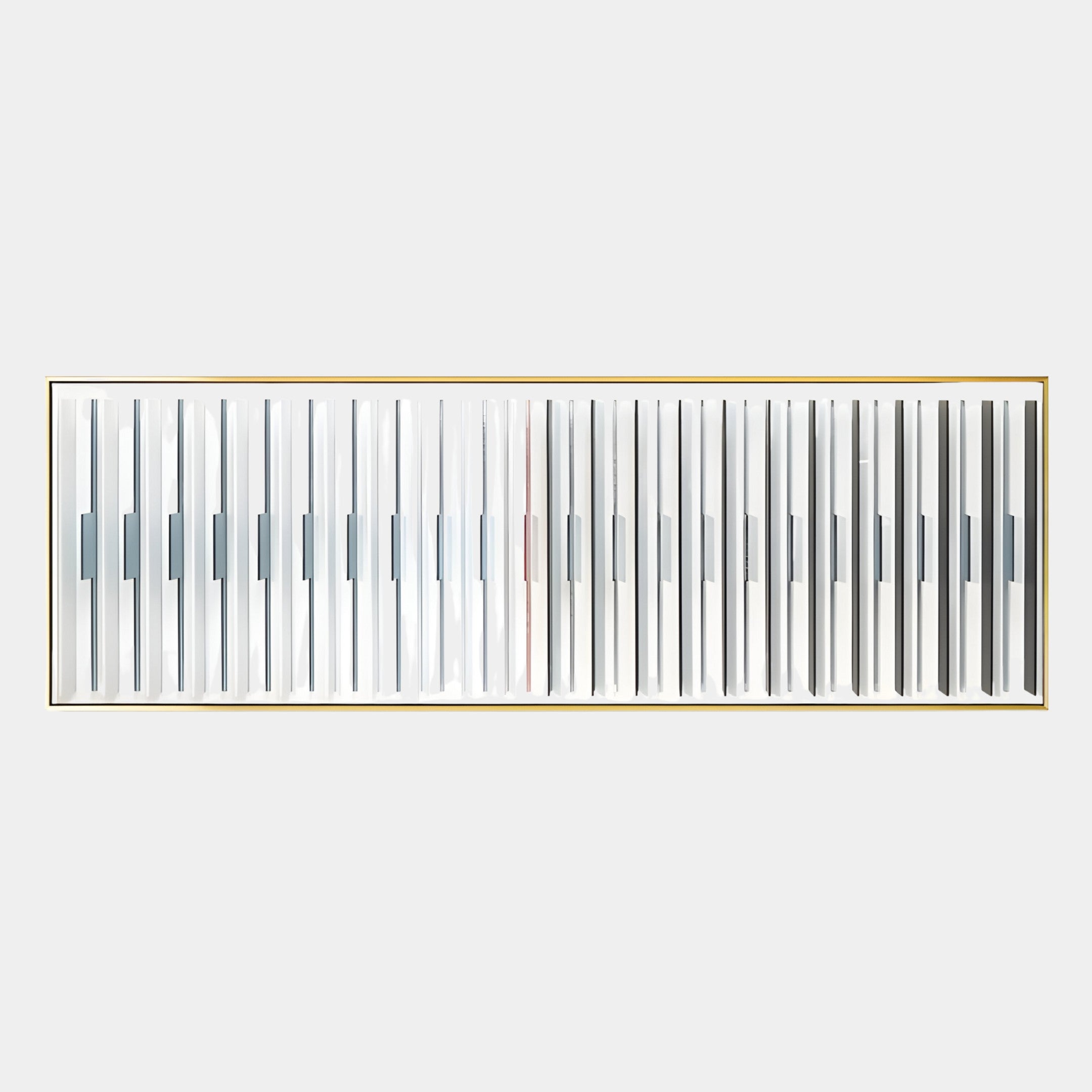 Straviu White Flow Stripe Acrylic 3D Wall Art