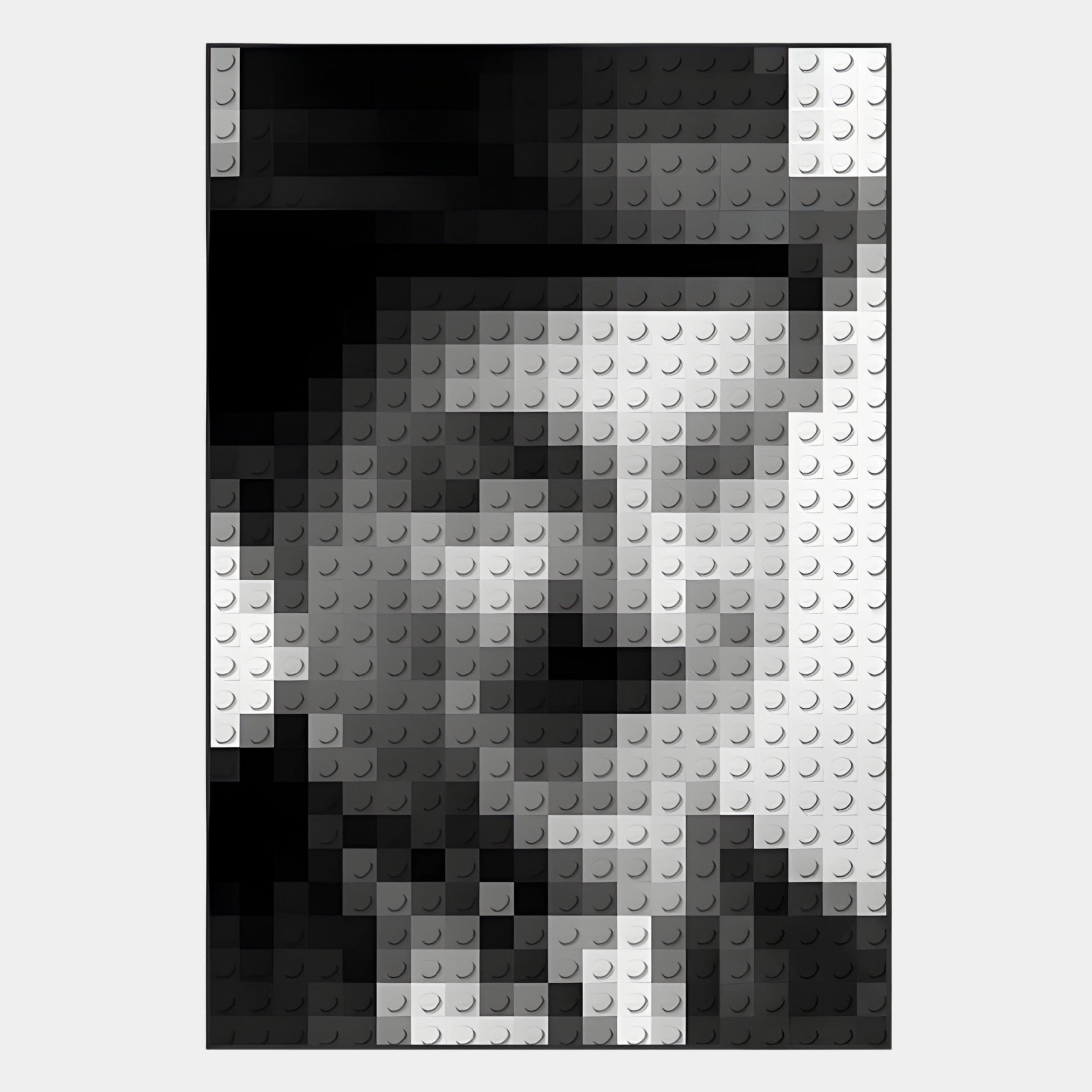 Pixelego Charlie Chaplin Portrait Acrylic Block 3D Wall Art