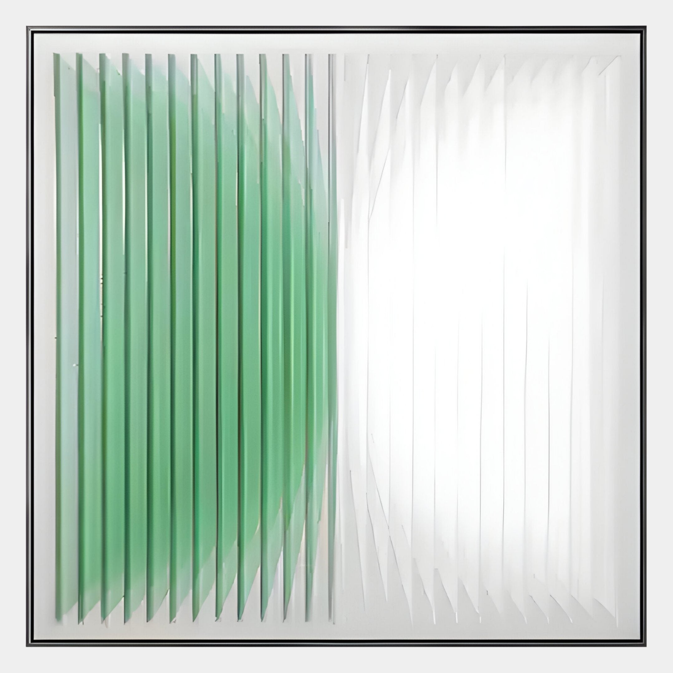 Halcyon Mint Fade Lens Acrylic 3D Wall Art