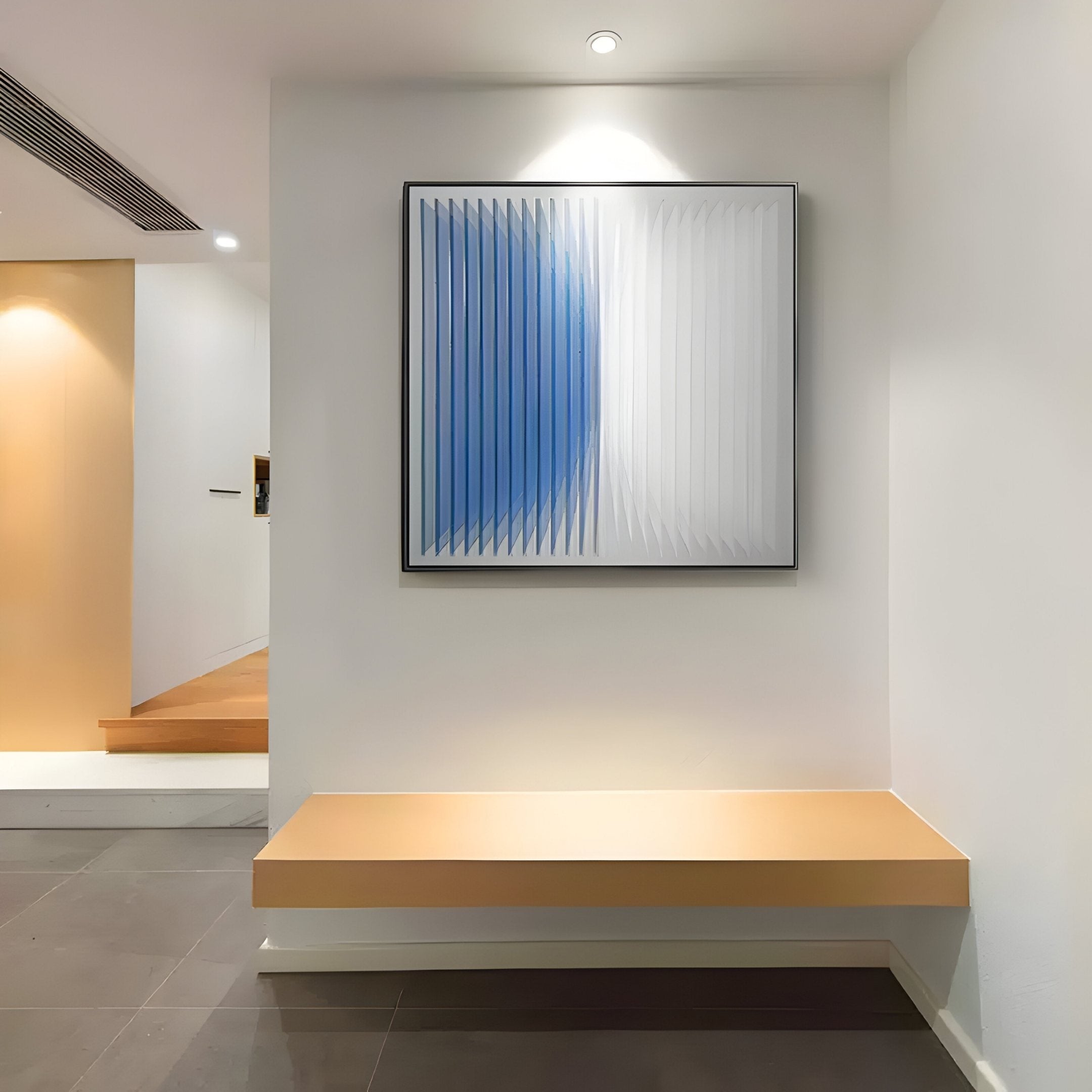 Halcyon Azure Fade Lens Acrylic 3D Wall Art