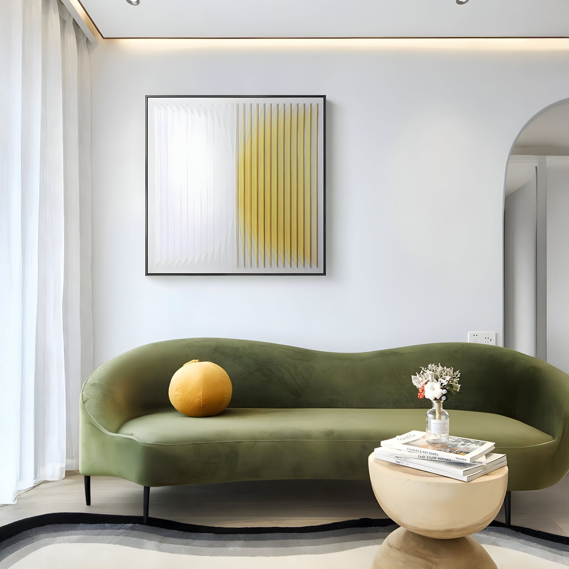 Halcyon Gold Fade Lens Acrylic 3D Wall Art