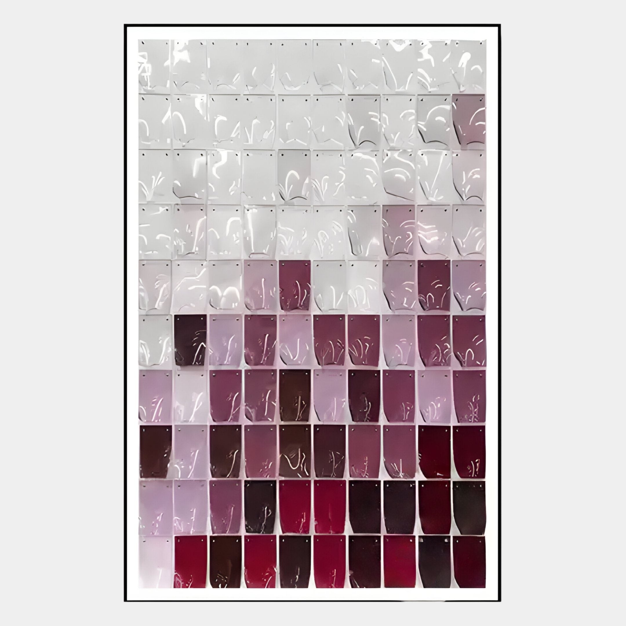 Tessela Burgundy Mosaic Acrylic 3D Wall Art