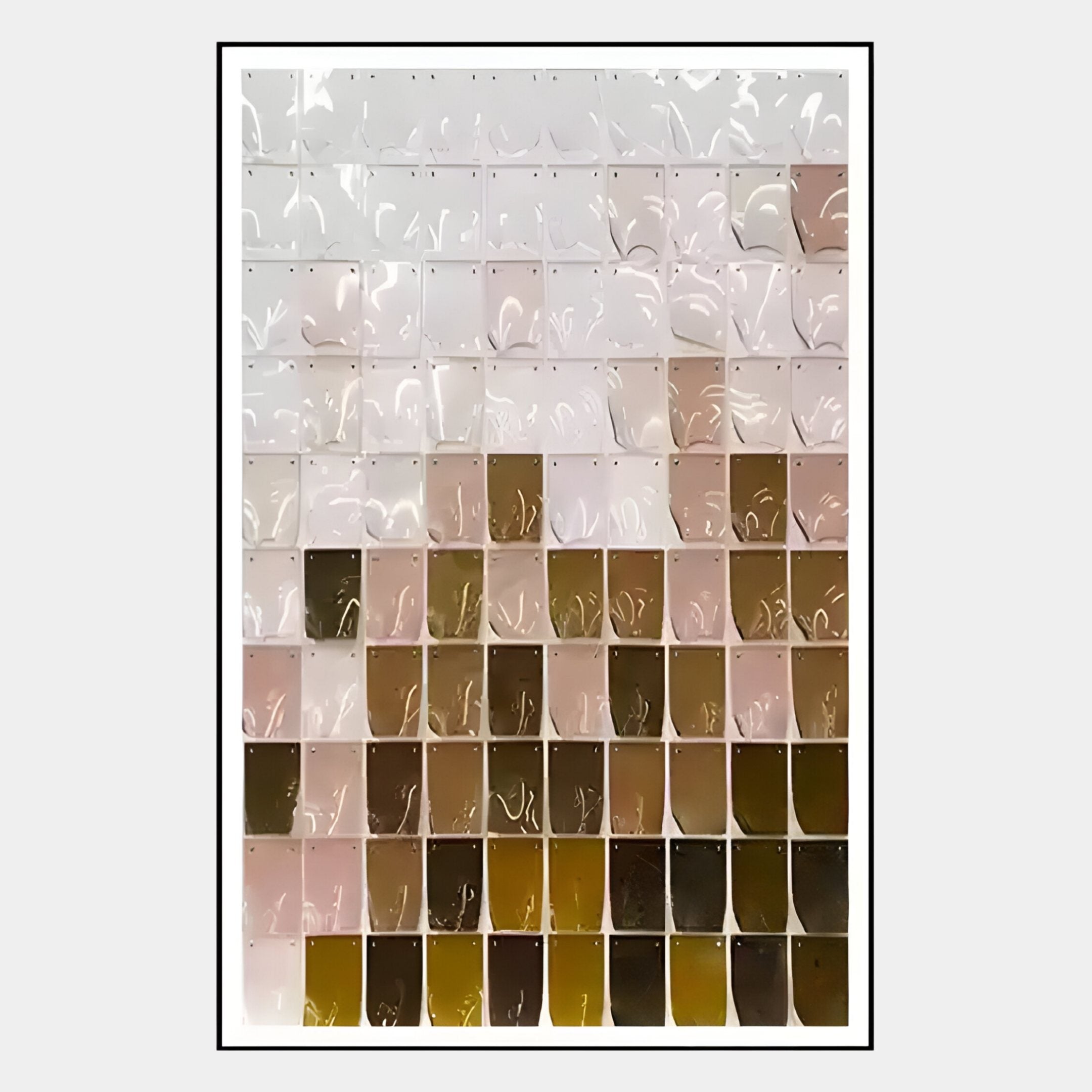 Tessela Mocha Blush Mosaic Acrylic 3D Wall Art