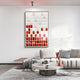 Tessela Scarlet Porcelain Mosaic Acrylic 3D Wall Art