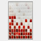 Tessela Scarlet Porcelain Mosaic Acrylic 3D Wall Art