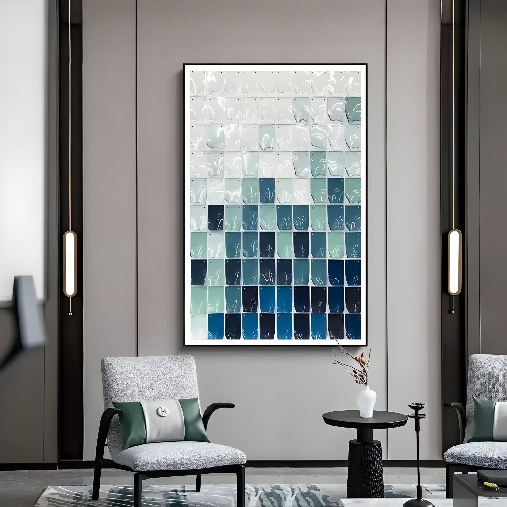 Tessela Ocean Mist Mosaic Acrylic 3D Wall Art