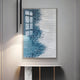 Tessa Teal Ridges Wood Carving 3D Wall Art