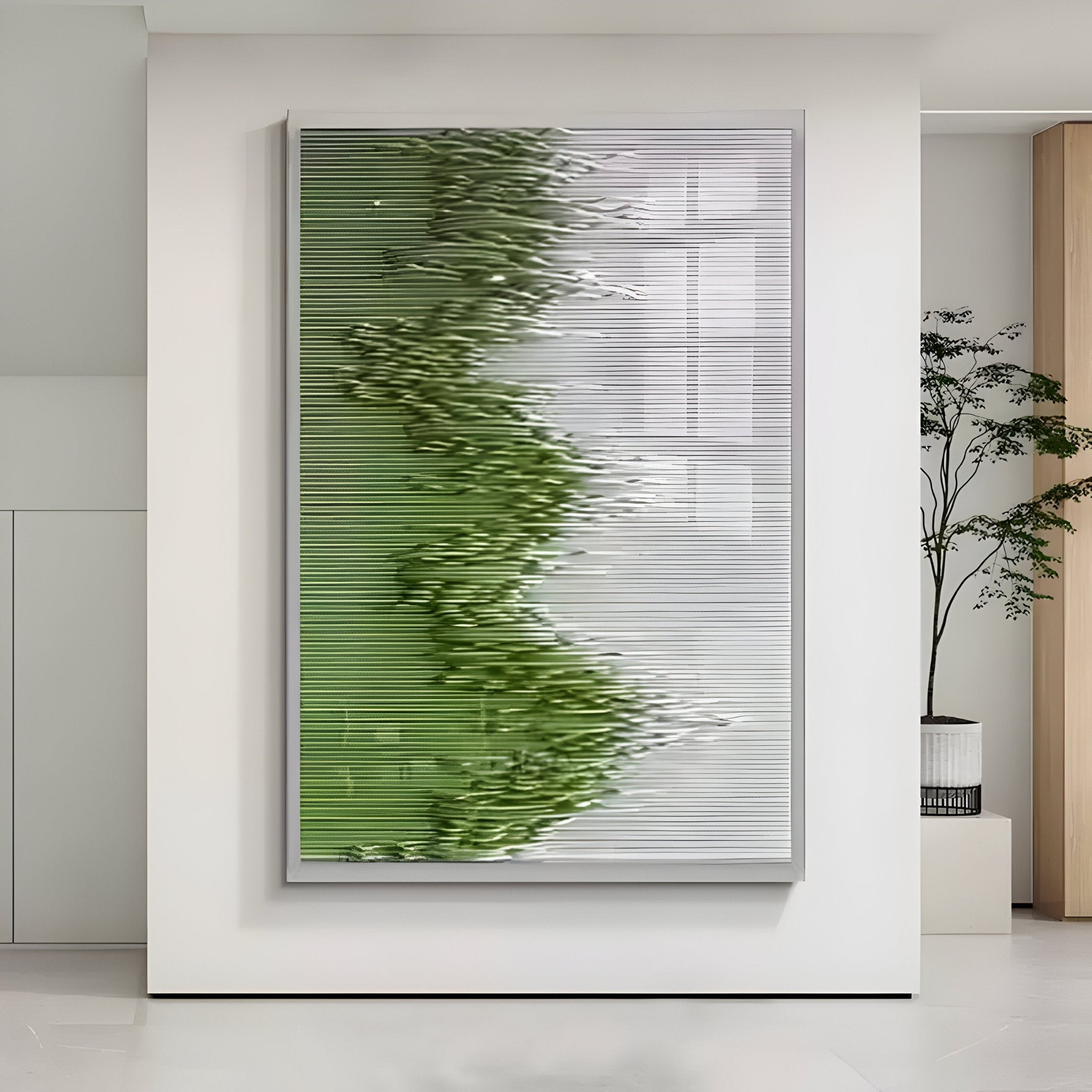 Tessa Moss Ridges Wood Carving 3D Wall Art