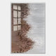 Tessa Walnut Ridges Wood Carving 3D Wall Art