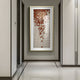 Flourish I Red Flower Sawdust 3D Wall Art