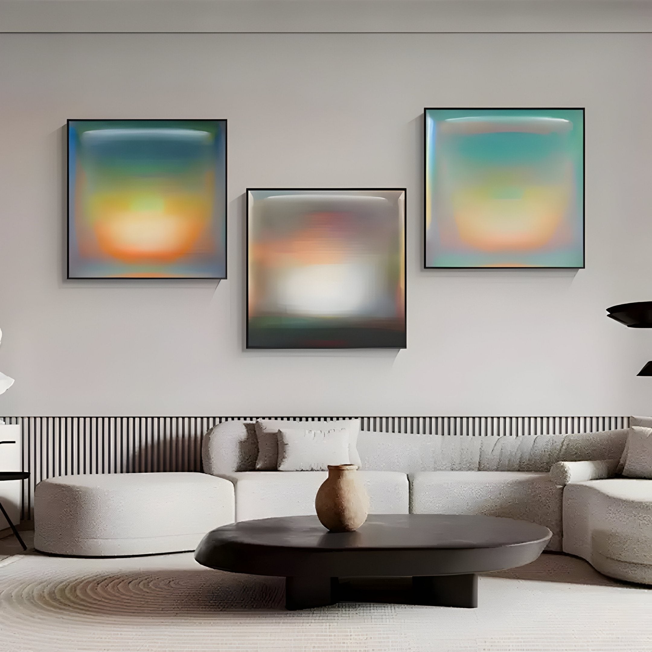 Lumin Ambient Glow Illusion Crystal Porcelain Wall Art