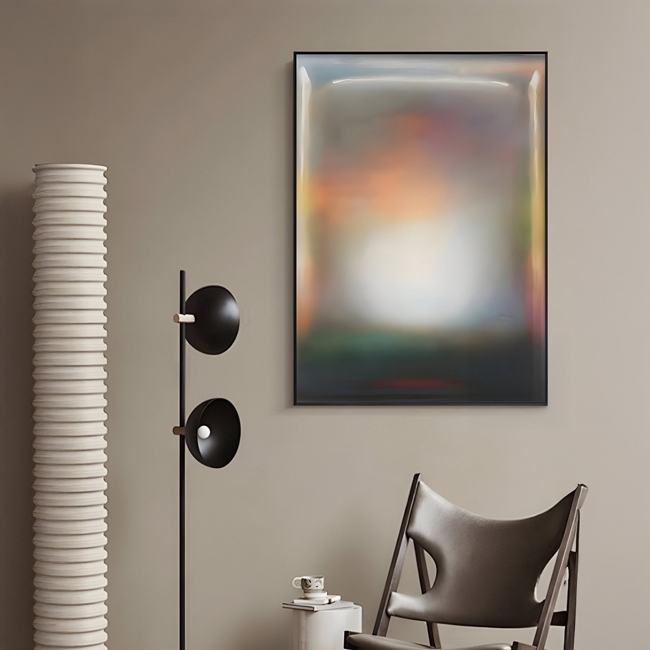 Lumin Soft Horizon Fade Crystal Porcelain Wall Art