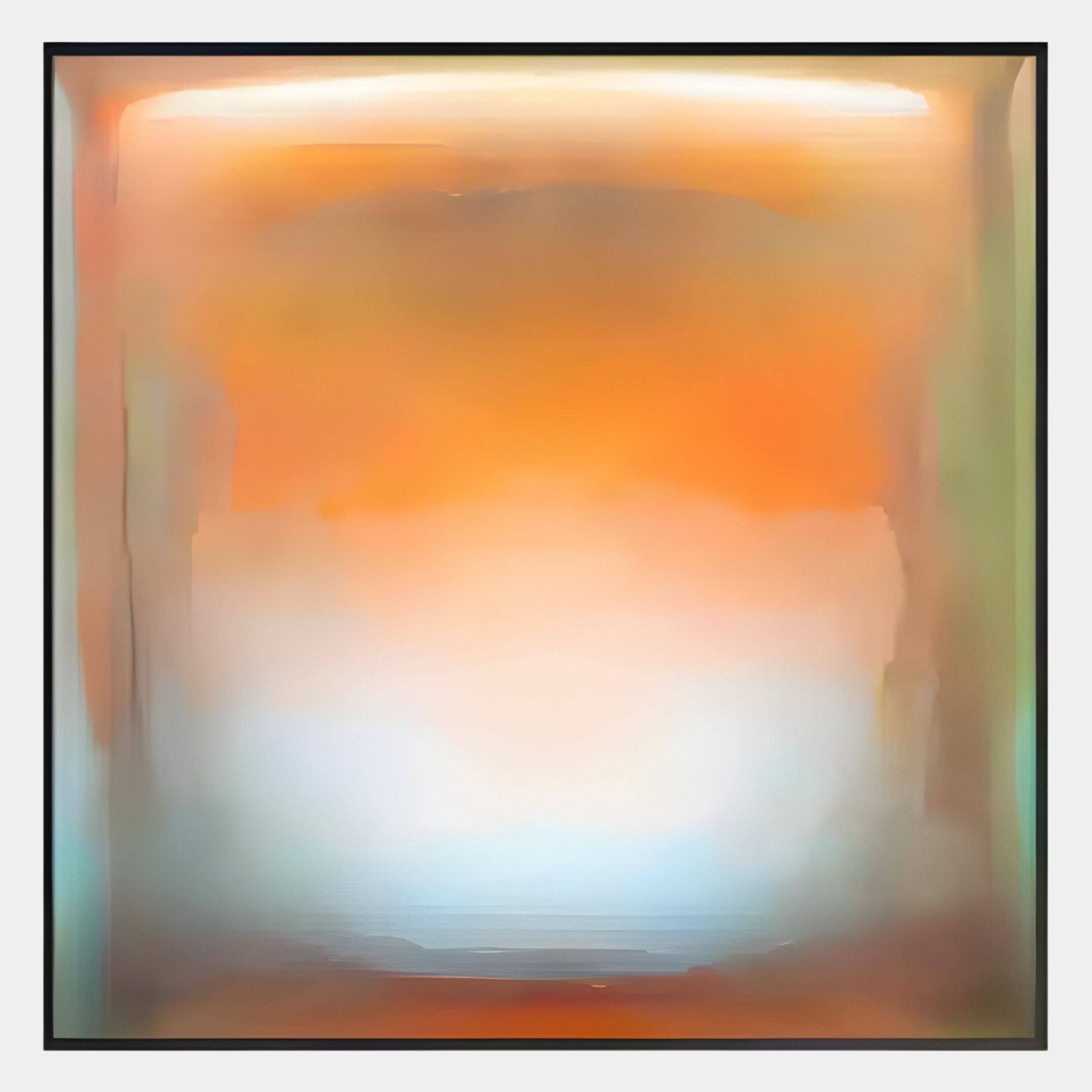 Lumin Glowing Mist Sunset Crystal Porcelain Wall Art