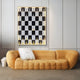 Strategix Black & White Chessboard Acrylic 3D LED Wall Art