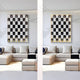 Strategix Black & White Chessboard Acrylic 3D LED Wall Art
