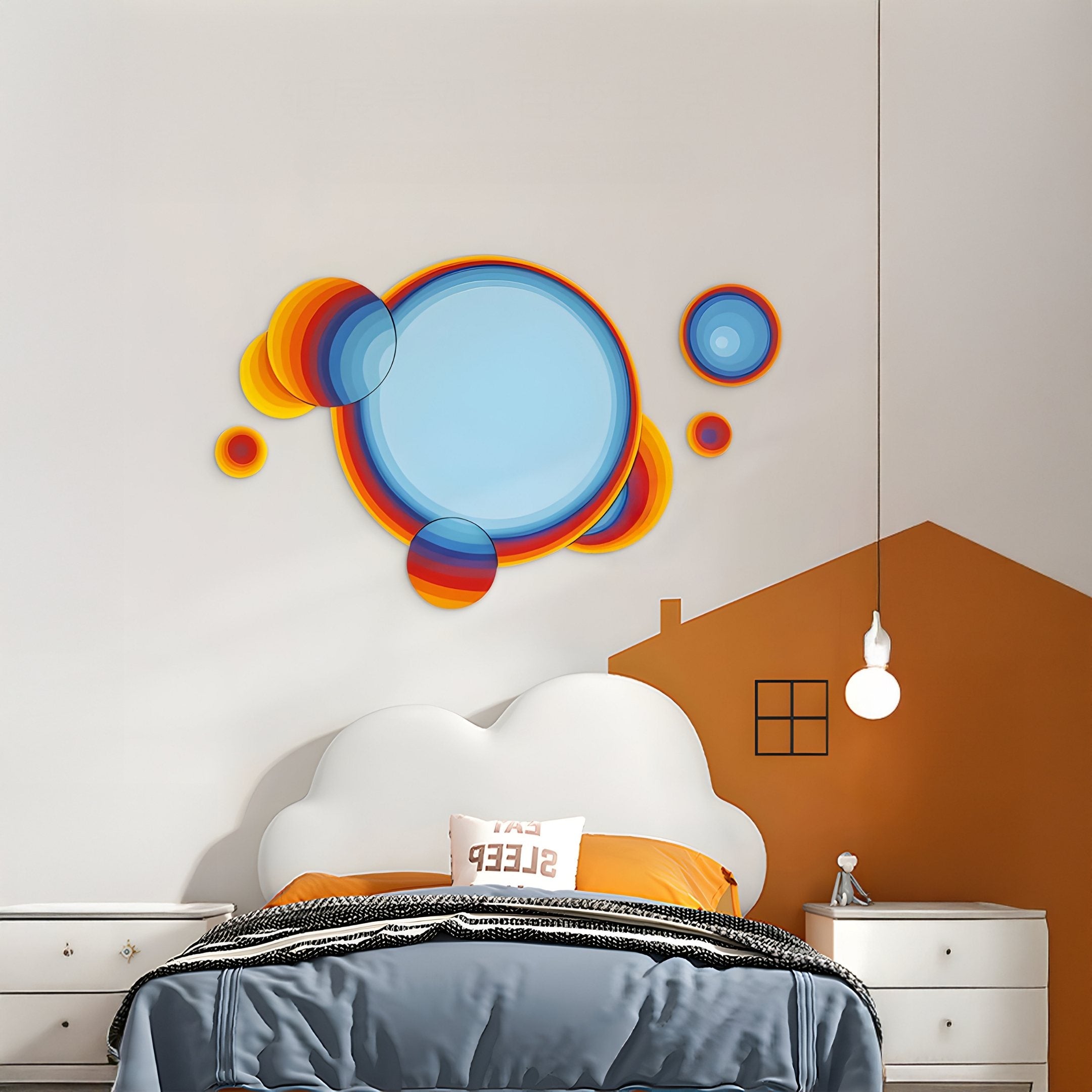 Pulse Layered Orb Composition Acrylic UV Wall Art