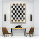 Strategix Black & White Chessboard Acrylic 3D LED Wall Art