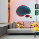 Pulse Glow Concentric Wave Structure Acrylic UV Wall Art