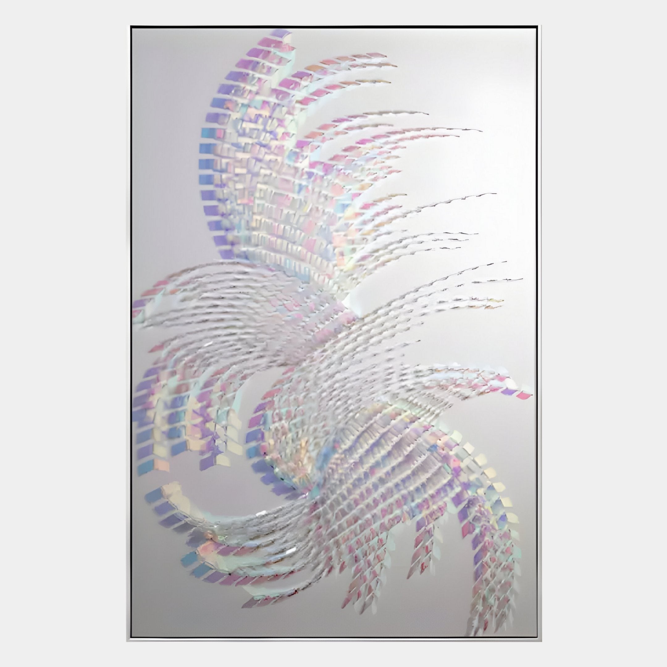 Lustra Iridescent Feather Motion Acrylic 3D Wall Art