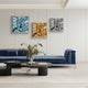 Moden Bronze Metallic Flow Leather 3D Wall Art