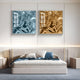 Moden Bronze Metallic Flow Leather 3D Wall Art