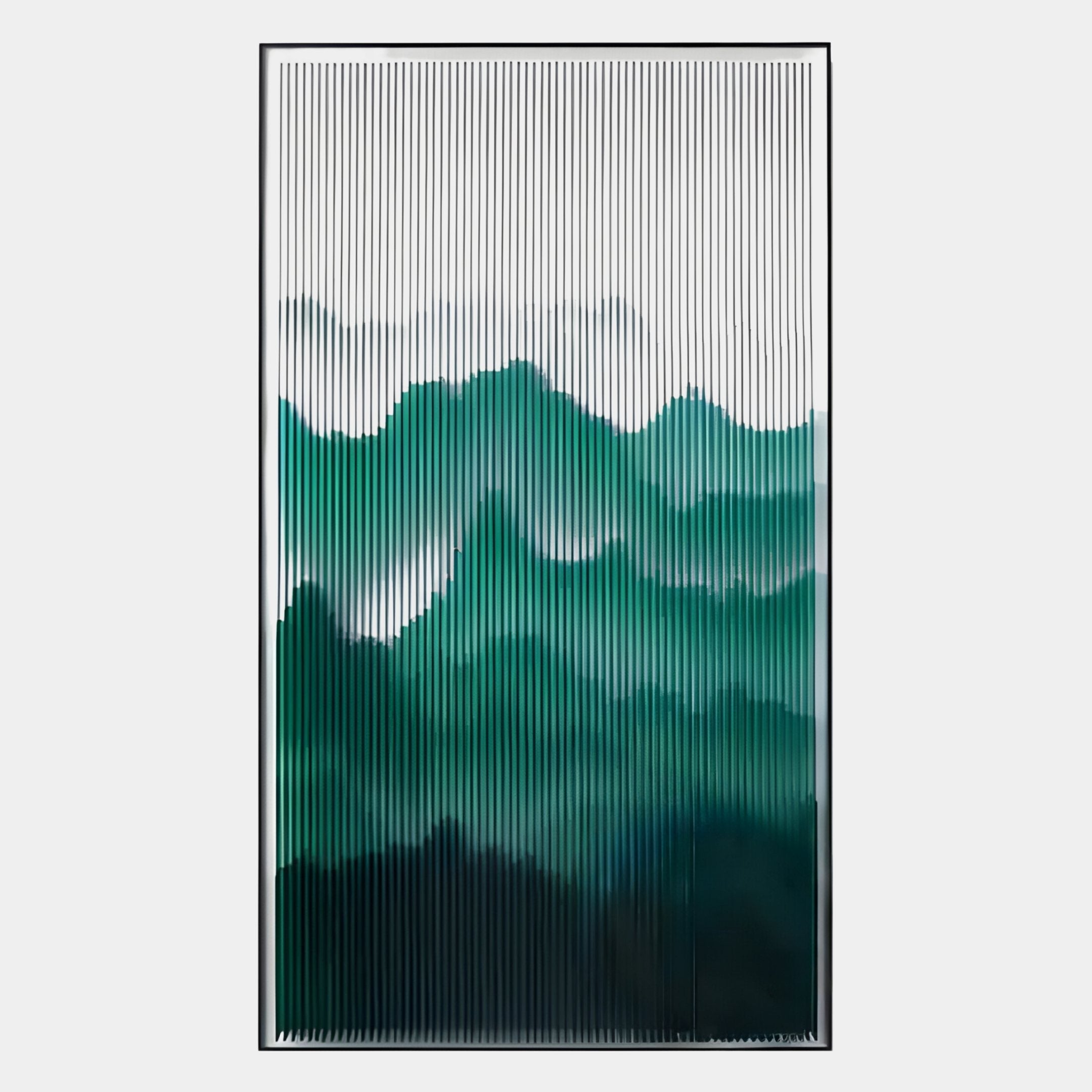 Mistline Emerald Mountain Scene Acrylic 3D Wall Art