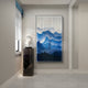 Mistline Indigo Mountain Scene Acrylic 3D Wall Art