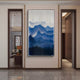 Mistline Indigo Mountain Scene Acrylic 3D Wall Art