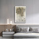 Contour Olive Fade Vertical Ripple Pattern Felt 3D Wall Art