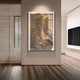 Contour Earth Brown Carved Canyon Folds Felt 3D Wall Art