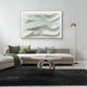 Contour Mint Veil Soft Sculpted Curves Felt 3D Wall Art