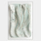 Contour Mint Veil Soft Sculpted Curves Felt 3D Wall Art