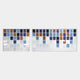Matrix I Blue & Brown Gradient Mosaic Grid Acrylic 3D Wall Art