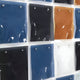 Matrix III Blue & Brown Gradient Mosaic Grid Acrylic 3D Wall Art