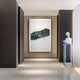 Fractura Emerald Green Vertical 3D Acrylic Wall Art