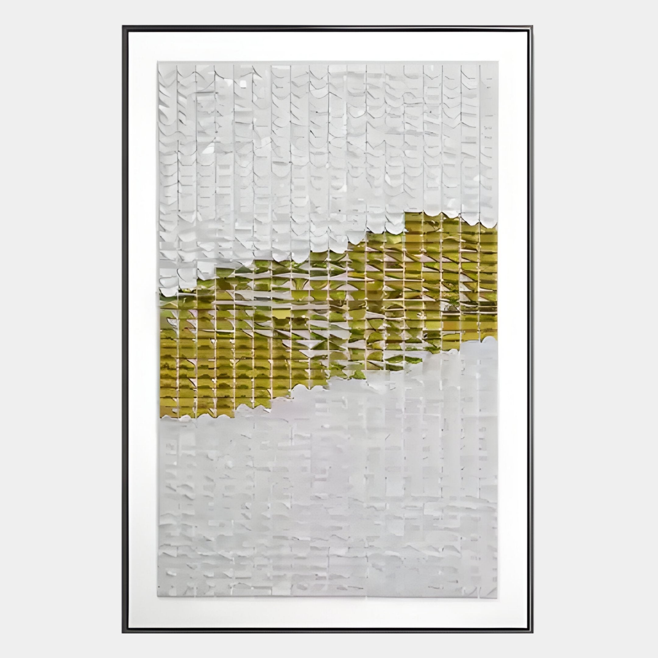 Fractura Sunlit Yellow Vertical 3D Acrylic Wall Art