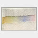 Wave II Pastel Gradient 3D Acrylic Wall Art by Giant Sculptures featuring layered petal-like acrylic forms in white, soft yellow, green, blue, and rose tones within a slim aluminium frame on a light background.