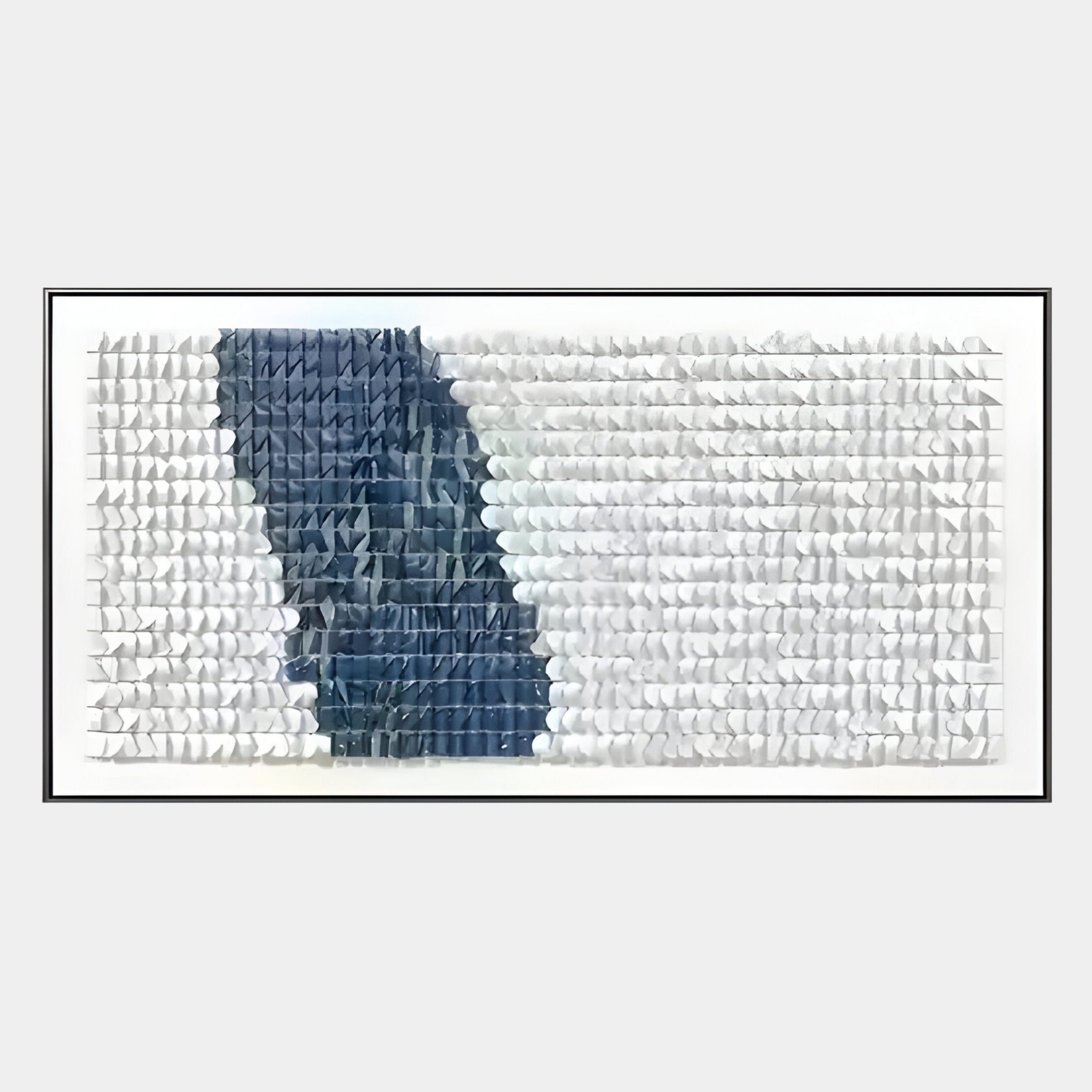 Fractura Deep Indigo Wide 3D Acrylic Wall Art